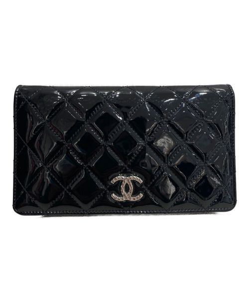 CHANEL（シャネル）CHANEL (シャネル) マトラッセロングウォレット ブラックの古着・服飾アイテム