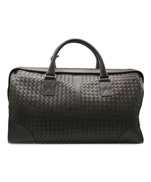 BOTTEGA VENETA（ボッテガベネタ）BOTTEGA VENETA (ボッテガベネタ) イントレチャート ボストンバッグ ブラウンの古着・服飾アイテム