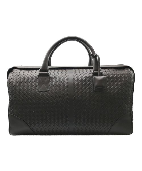 BOTTEGA VENETA（ボッテガベネタ）BOTTEGA VENETA (ボッテガベネタ) イントレチャート ボストンバッグ ブラウンの古着・服飾アイテム