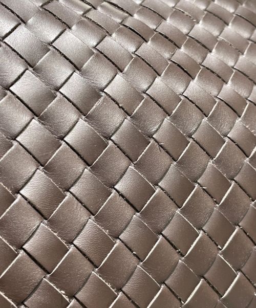 BOTTEGA VENETA（ボッテガベネタ）BOTTEGA VENETA (ボッテガベネタ) イントレチャート ボストンバッグ ブラウンの古着・服飾アイテム