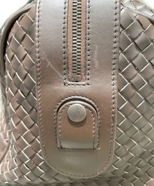 BOTTEGA VENETA（ボッテガベネタ）BOTTEGA VENETA (ボッテガベネタ) イントレチャート ボストンバッグ ブラウンの古着・服飾アイテム