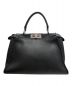 中古・古着 FENDI (フェンディ) ピーカブーミディアム ブラック サイズ:ミディアム：258000円