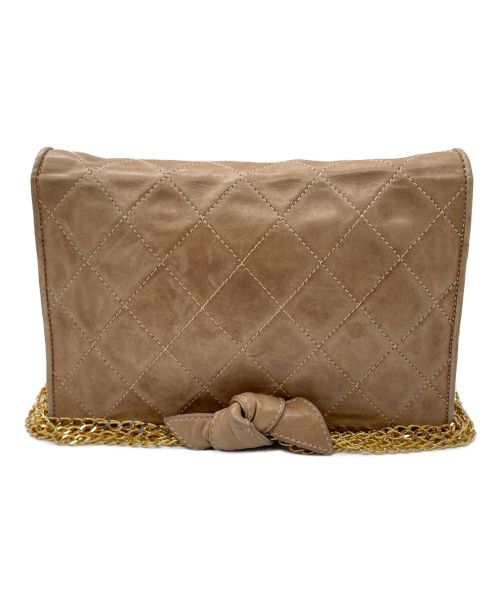 CHANEL（シャネル）CHANEL (シャネル) チェーンショルダーバッグ ベージュ サイズ:-の古着・服飾アイテム