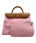 HERMESエルメス）の古着「エールバッグジップPM」｜ローズサクラ×キャメル