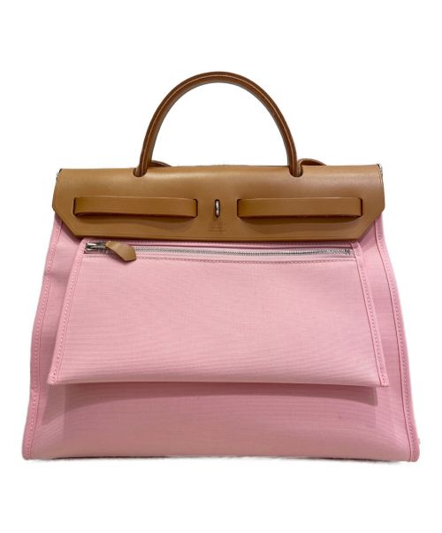 HERMES（エルメス）HERMES (エルメス) エールバッグジップPM ローズサクラ×キャメル サイズ:PMの古着・服飾アイテム