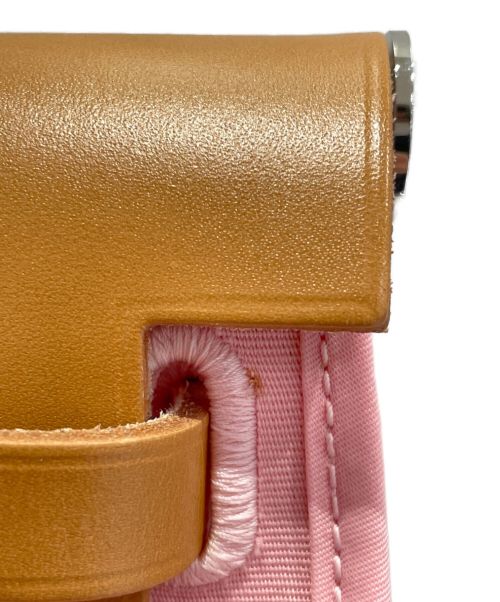 HERMES（エルメス）HERMES (エルメス) エールバッグジップPM ローズサクラ×キャメル サイズ:PMの古着・服飾アイテム