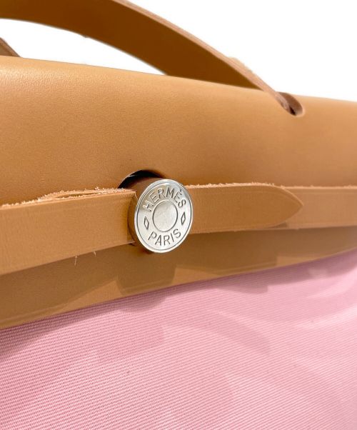 HERMES（エルメス）HERMES (エルメス) エールバッグジップPM ローズサクラ×キャメル サイズ:PMの古着・服飾アイテム