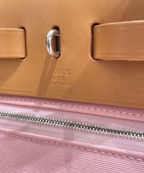 HERMES（エルメス）HERMES (エルメス) エールバッグジップPM ローズサクラ×キャメル サイズ:PMの古着・服飾アイテム