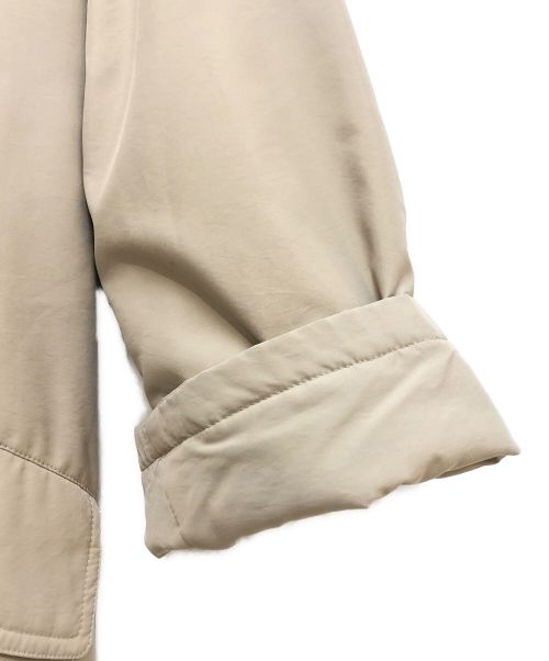 HERMES（エルメス）HERMES (エルメス) 中綿入ステンカラーコート ベージュ サイズ:48の古着・服飾アイテム