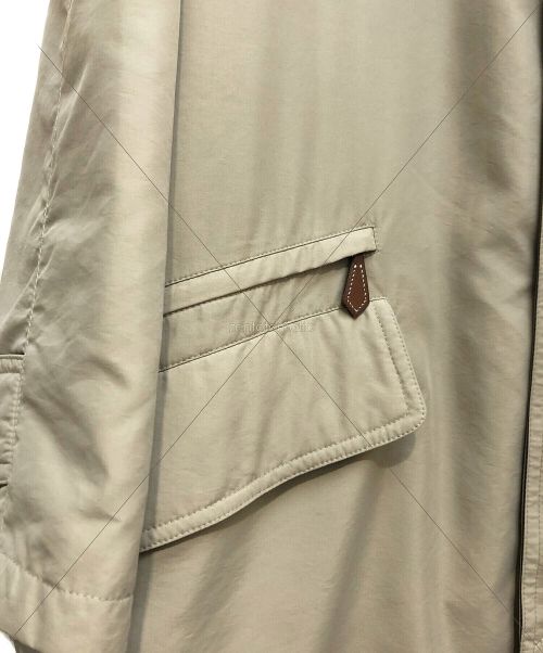 HERMES（エルメス）HERMES (エルメス) 中綿入ステンカラーコート ベージュ サイズ:48の古着・服飾アイテム