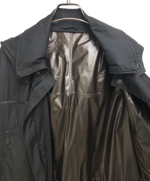 HERMES（エルメス）HERMES (エルメス) レザーラインコート ブラック サイズ:46の古着・服飾アイテム