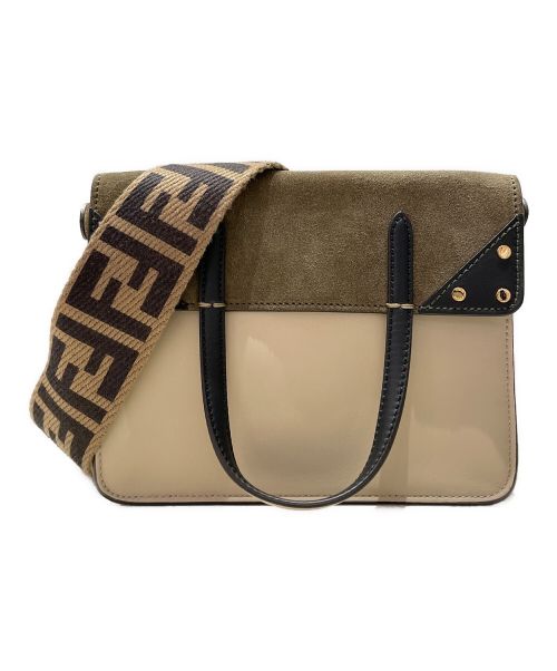 FENDI（フェンディ）FENDI (フェンディ) フィリップスモール ベージュ×カーキ サイズ:スモールの古着・服飾アイテム