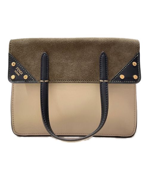 FENDI（フェンディ）FENDI (フェンディ) フィリップスモール ベージュ×カーキ サイズ:スモールの古着・服飾アイテム