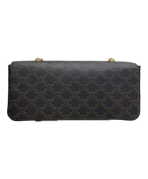 CELINE（セリーヌ）CELINE (セリーヌ) トリオンフチェーンバッグ ブラウンの古着・服飾アイテム