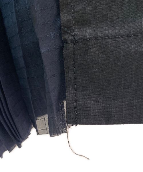 sacai（サカイ）sacai (サカイ) プリーツドッキングスカート ネイビー×ブラックの古着・服飾アイテム