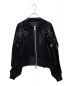sacai（サカイ）の古着「ビジュー装飾ブルゾン」｜ブラック