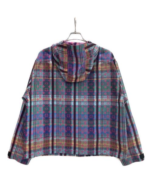 LOUIS VUITTON（ルイ ヴィトン）LOUIS VUITTON (ルイ ヴィトン) モノグラムマドラスチェックパラシュートパーカーブルゾン マルチカラー サイズ:46の古着・服飾アイテム