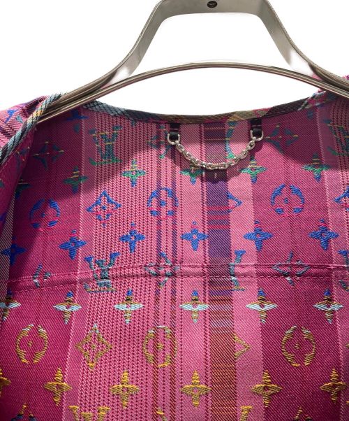 LOUIS VUITTON（ルイ ヴィトン）LOUIS VUITTON (ルイ ヴィトン) モノグラムマドラスチェックパラシュートパーカーブルゾン マルチカラー サイズ:46の古着・服飾アイテム