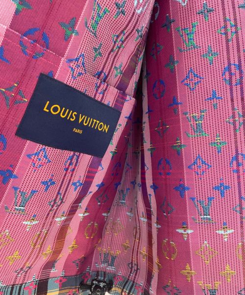 LOUIS VUITTON（ルイ ヴィトン）LOUIS VUITTON (ルイ ヴィトン) モノグラムマドラスチェックパラシュートパーカーブルゾン マルチカラー サイズ:46の古着・服飾アイテム