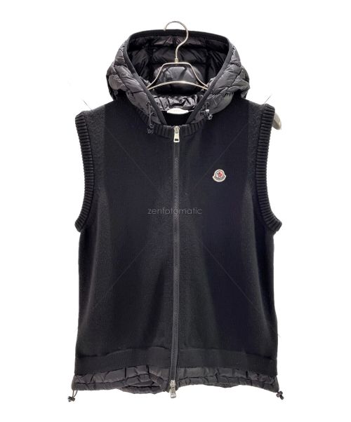 MONCLER（モンクレール）MONCLER (モンクレール) MAGLIA GILETニットベスト ブラック サイズ:Mの古着・服飾アイテム