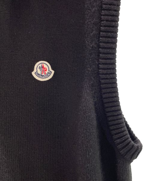 MONCLER（モンクレール）MONCLER (モンクレール) MAGLIA GILETニットベスト ブラック サイズ:Mの古着・服飾アイテム