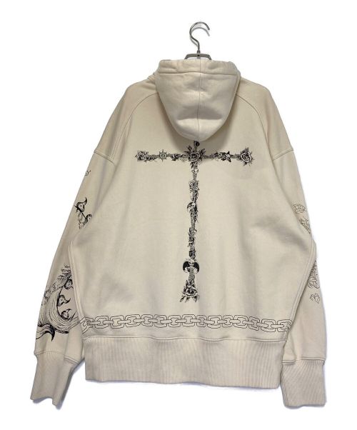 GIVENCHY（ジバンシィ）GIVENCHY (ジバンシィ) Oversized Printed Jersey Hell Hoodie アイボリー サイズ:XSの古着・服飾アイテム