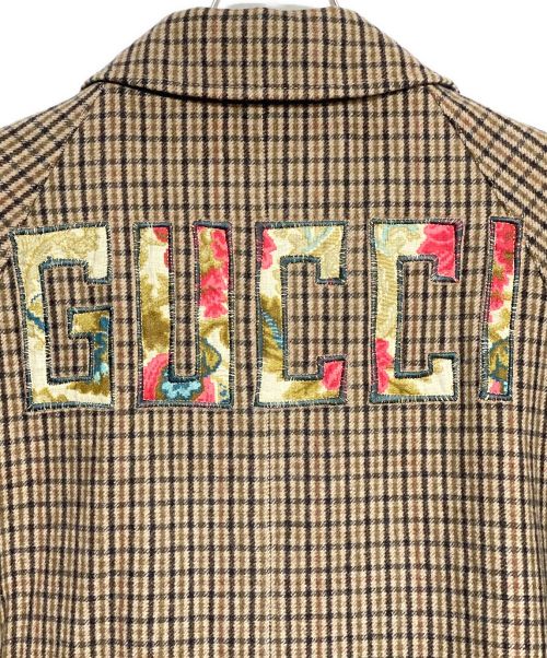 GUCCI（グッチ）GUCCI (グッチ) リバーシブル トレンチコート サイズ:44の古着・服飾アイテム