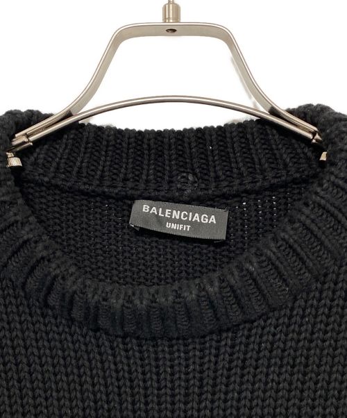 BALENCIAGA（バレンシアガ）BALENCIAGA (バレンシアガ) BB LAUREL Knit ブラック サイズ:XSの古着・服飾アイテム