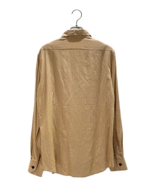 CELINE（セリーヌ）CELINE (セリーヌ) レーヨンドットシャツ ベージュ サイズ:38の古着・服飾アイテム