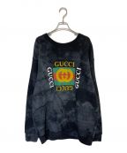 GUCCIグッチ）の古着「DSM SPECIAL PRINTED L/S OVER SWEATSHIRT」｜ブラック