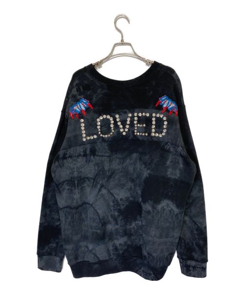 GUCCI（グッチ）GUCCI (グッチ) DSM SPECIAL PRINTED L/S OVER SWEATSHIRT ブラック サイズ:Lの古着・服飾アイテム