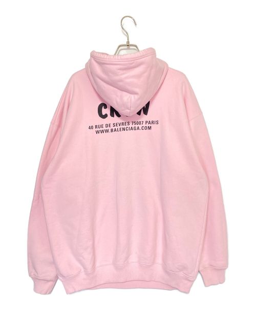 BALENCIAGA（バレンシアガ）BALENCIAGA (バレンシアガ) BALENCIAGA CREW パーカー ピンク サイズ:XSの古着・服飾アイテム