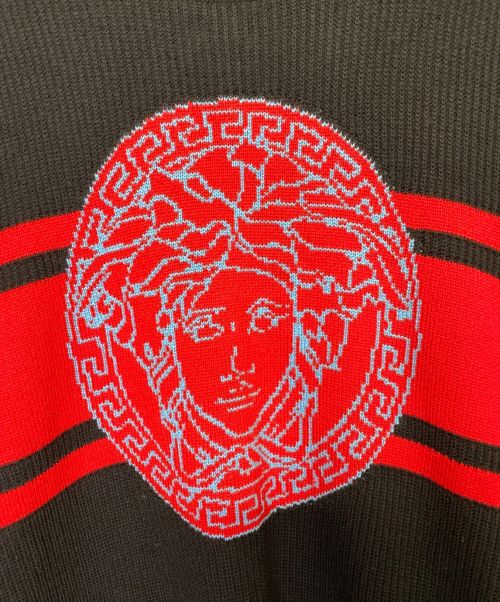 VERSACE（ヴェルサーチ）VERSACE (ヴェルサーチ) Medusa Intarsia Knit Sweater  サイズ:44の古着・服飾アイテム