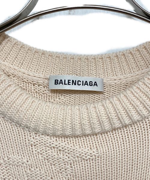 BALENCIAGA（バレンシアガ）BALENCIAGA (バレンシアガ) ニット ベージュ サイズ:XSの古着・服飾アイテム