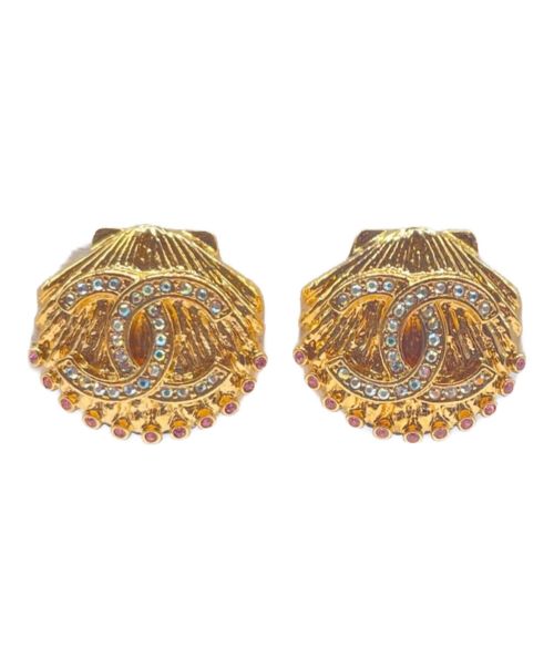 CHANEL（シャネル）CHANEL (シャネル) シェルモチーフ ラインストーンイヤリング サイズ:-の古着・服飾アイテム