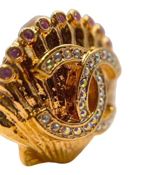 CHANEL（シャネル）CHANEL (シャネル) シェルモチーフ ラインストーンイヤリング サイズ:-の古着・服飾アイテム