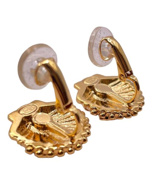 CHANEL（シャネル）CHANEL (シャネル) シェルモチーフ ラインストーンイヤリング サイズ:-の古着・服飾アイテム