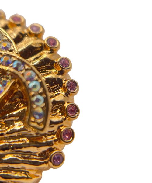 CHANEL（シャネル）CHANEL (シャネル) シェルモチーフ ラインストーンイヤリング サイズ:-の古着・服飾アイテム