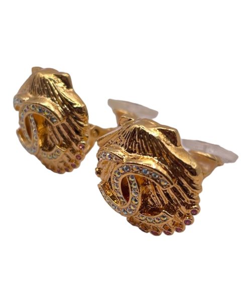 CHANEL（シャネル）CHANEL (シャネル) シェルモチーフ ラインストーンイヤリング サイズ:-の古着・服飾アイテム