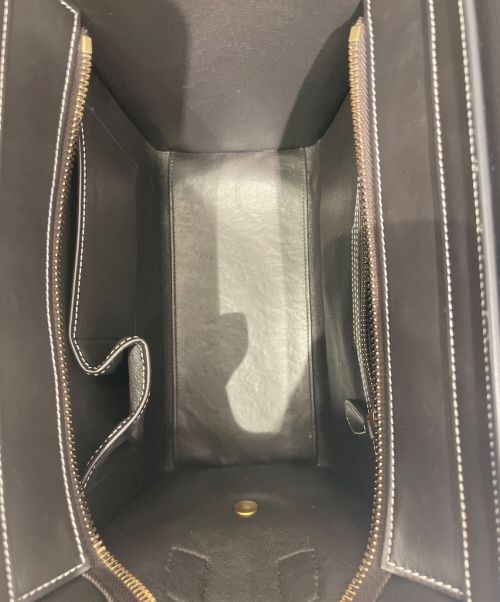 CELINE（セリーヌ）CELINE (セリーヌ) ラゲージマイクロショッパーバッグ ブラウン×ブラック サイズ:マイクロの古着・服飾アイテム