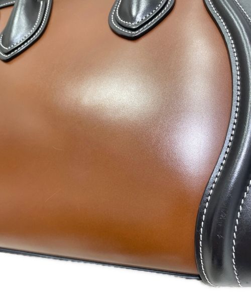 CELINE（セリーヌ）CELINE (セリーヌ) ラゲージマイクロショッパーバッグ ブラウン×ブラック サイズ:マイクロの古着・服飾アイテム