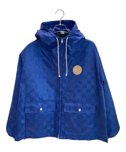 GUCCI（グッチ）GUCCI (グッチ) Off The Grid フーデッドジャケット ブルー サイズ:46の古着・服飾アイテム