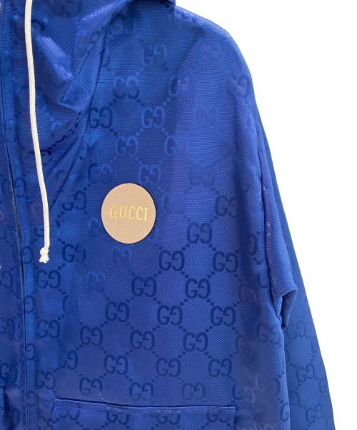 GUCCI（グッチ）GUCCI (グッチ) Off The Grid フーデッドジャケット ブルー サイズ:46の古着・服飾アイテム