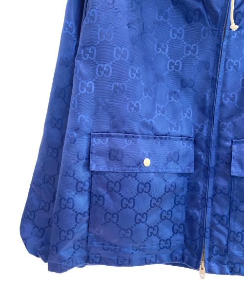 GUCCI（グッチ）GUCCI (グッチ) Off The Grid フーデッドジャケット ブルー サイズ:46の古着・服飾アイテム