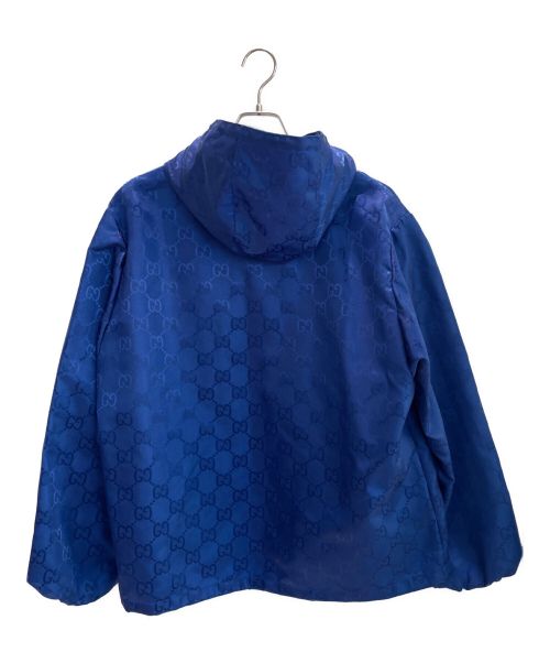 GUCCI（グッチ）GUCCI (グッチ) Off The Grid フーデッドジャケット ブルー サイズ:46の古着・服飾アイテム