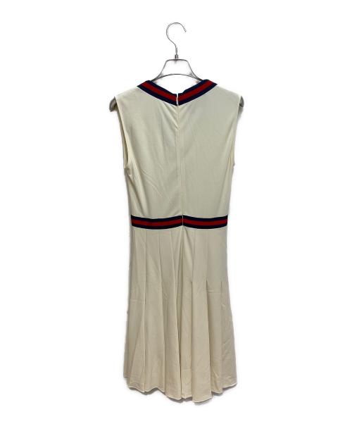 GUCCI（グッチ）GUCCI (グッチ) ノースリーブワンピース ホワイト サイズ:Sの古着・服飾アイテム