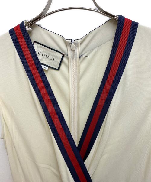 GUCCI（グッチ）GUCCI (グッチ) ノースリーブワンピース ホワイト サイズ:Sの古着・服飾アイテム