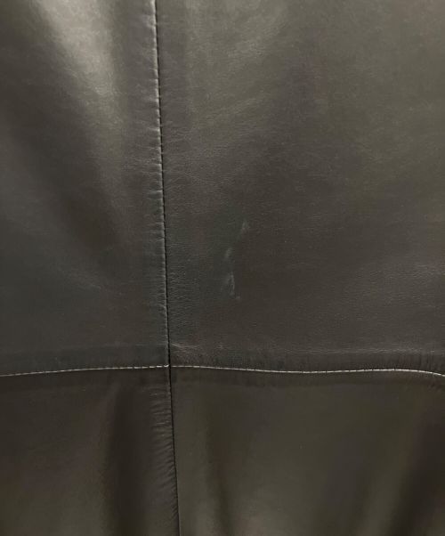 Salvatore Ferragamo（サルヴァトーレ フェラガモ）Salvatore Ferragamo (サルヴァトーレ フェラガモ) ナッパレザーコート ブラック サイズ:50の古着・服飾アイテム