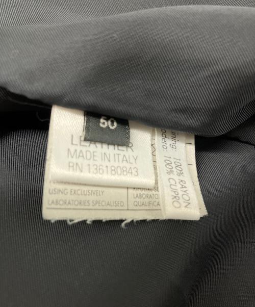 Salvatore Ferragamo（サルヴァトーレ フェラガモ）Salvatore Ferragamo (サルヴァトーレ フェラガモ) ナッパレザーコート ブラック サイズ:50の古着・服飾アイテム