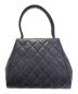 CHANEL (シャネル) マトラッセトップハンドルバッグ ブラック：498000円